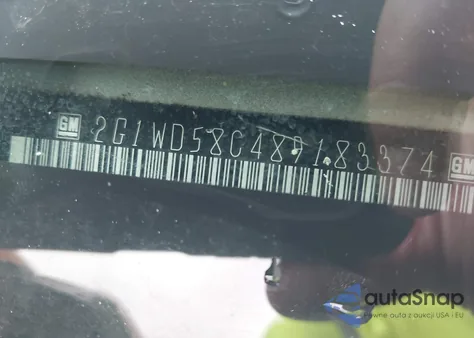 2008 Chevrolet Impala Ss from USA, damaged, VIN 2G1WD58C489183374